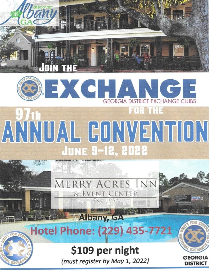 97 Annual Convention Merry Acres Flyer